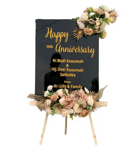 Papan Bunga Akrilik Tengkurak